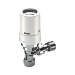 Danfoss RAS-D2 Angled Lockshield 15/10mm White